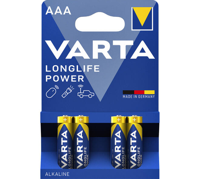 Batterij VARTA Longlife Power 4x AAA