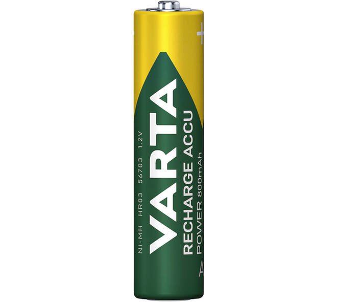 Batterij oplaadbaar VARTA 4x AAA 800mAh ready2use