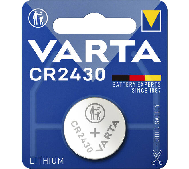 Batterij VARTA knoopcel 1x CR2430 lithium