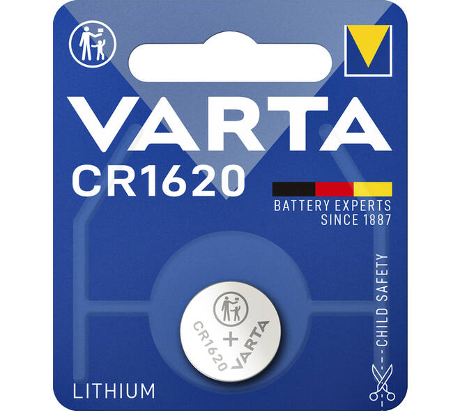 Batterij VARTA knoopcel 1x CR1620 lithium