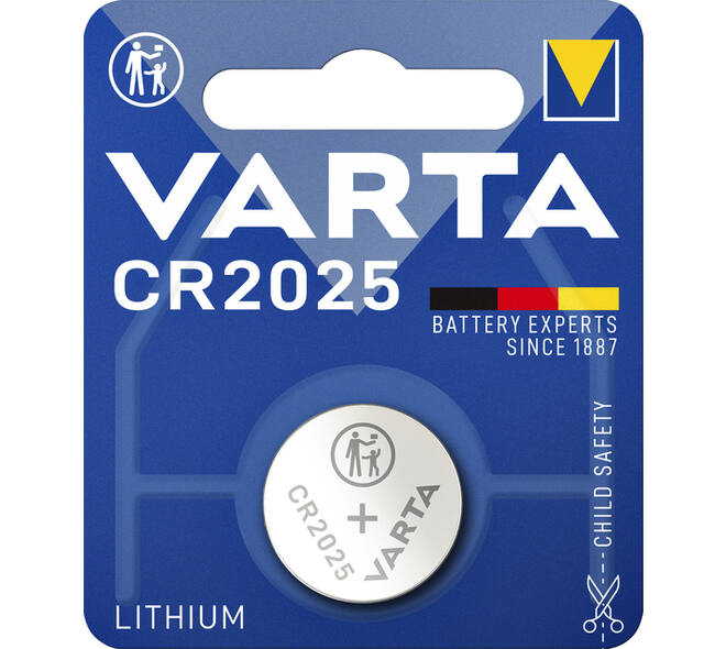 Batterij VARTA knoopcel 1x CR2025 lithium