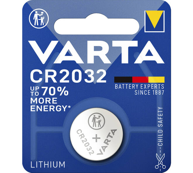 Batterij VARTA knoopcel 1x CR2032 lithium
