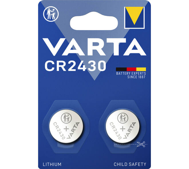 Batterij VARTA knoopcel 2x CR2430 lithium