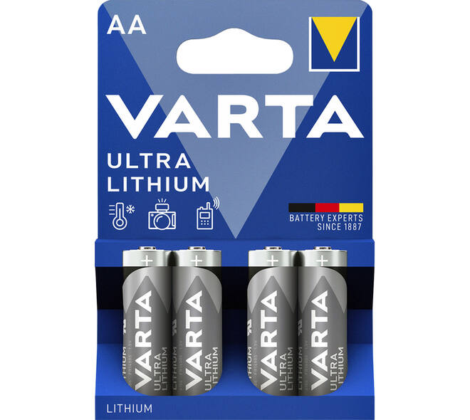 Batterij VARTA Ultra lithium 4x AA