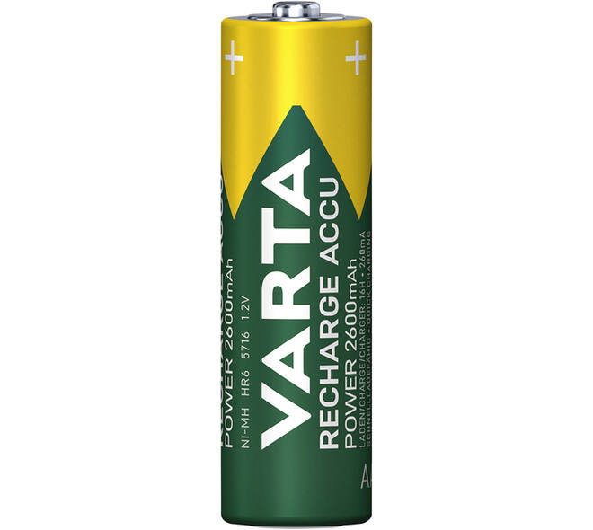 Batterij oplaadbaar VARTA 4x AA 2600mAh ready2use