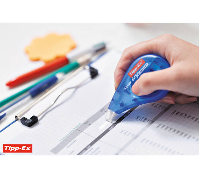 Correctietape Tipp-Ex easy zijwaarts 4.2mmx12m doos à 15+5 gratis