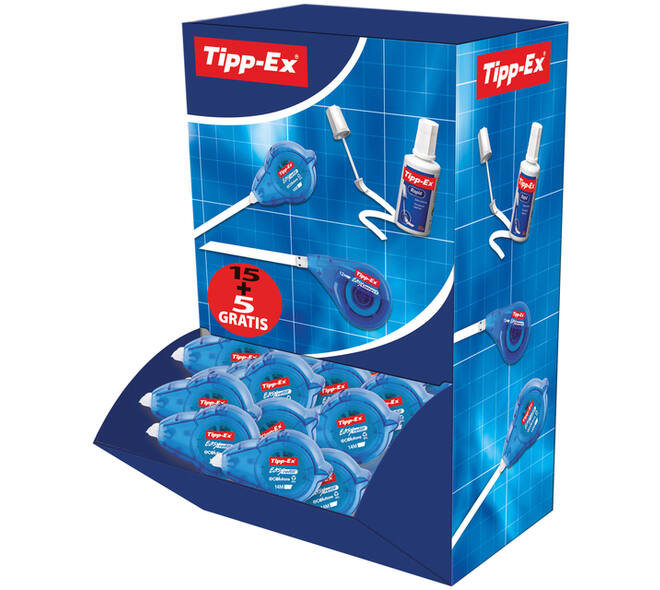 Correctietape Tipp-Ex easy refill ecolutions 5mmx14m 15+5 gratis