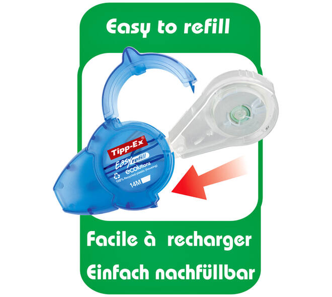 Correctietape Tipp-Ex easy refill ecolutions 5mmx14m
