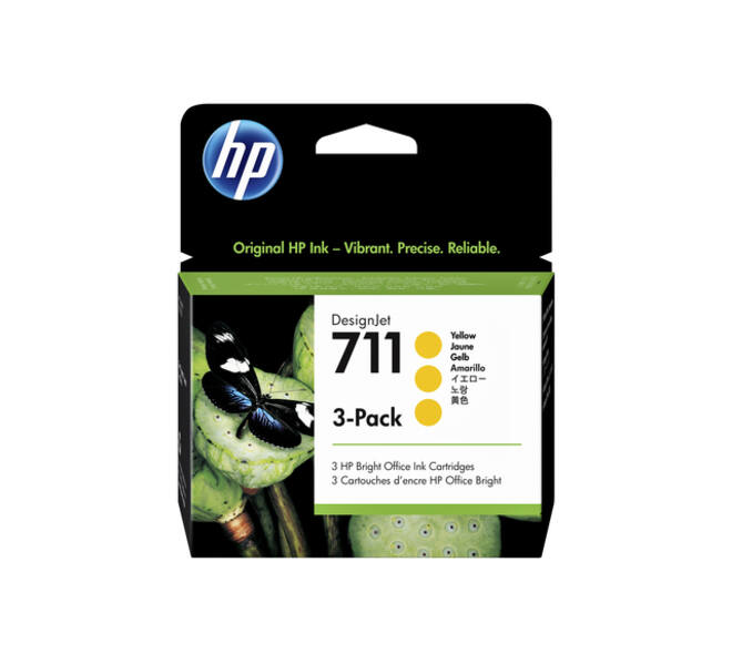 Inktcartridge HP CZ136A 711 geel