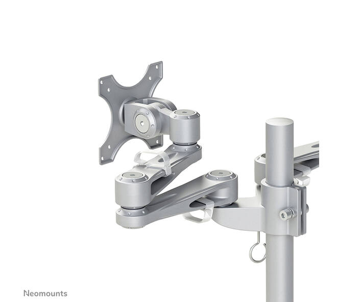 Monitorarm Neomounts D935DG 2x10-27" doorvoer zilvergrijs
