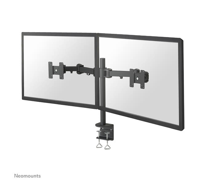 Monitorarm Neomounts D960D 2x10-27" met klem zwart