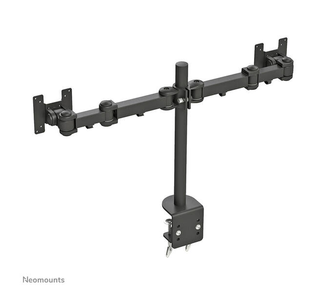 Monitorarm Neomounts D960D 2x10-27" met klem zwart
