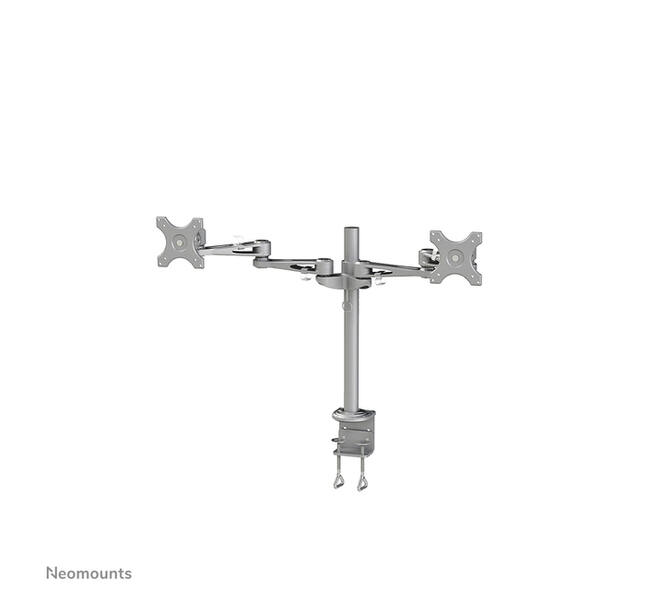Monitorarm Neomounts D935D 2x10-27" met klem zilvergrijs