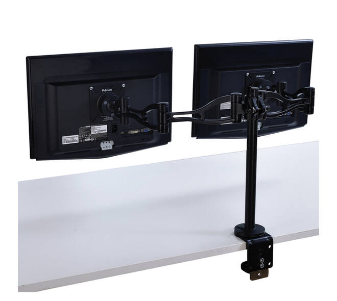 Monitorarm Fellowes Vista dubbel zwart