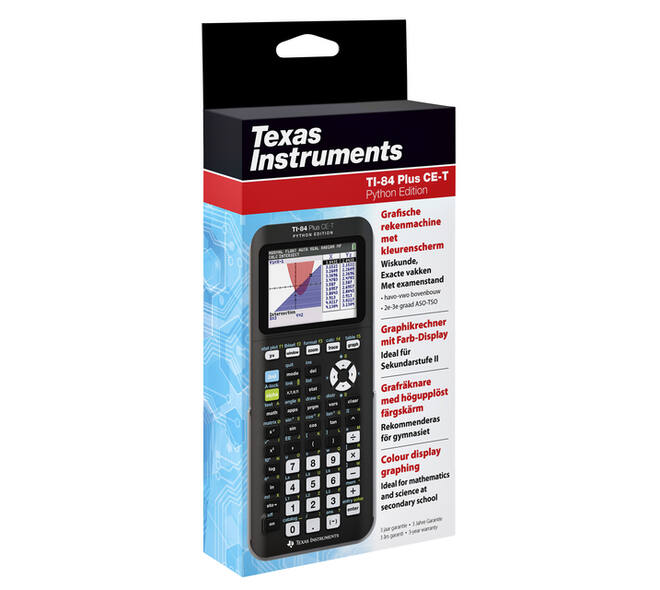 Rekenmachine TI-84 Plus CE-T Python Edition