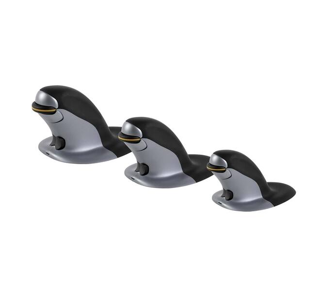 Ergonomische muis Fellowes Penguin draadloos medium