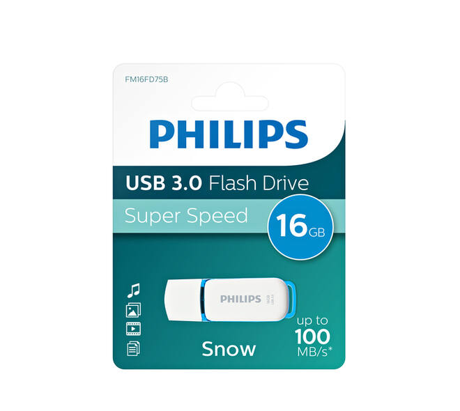 USB stick 3.0 Philips Snow USB-A 16GB blauw