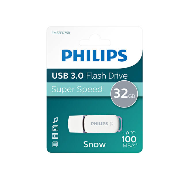 USB stick 3.0 Philips Snow USB-A 32GB grijs