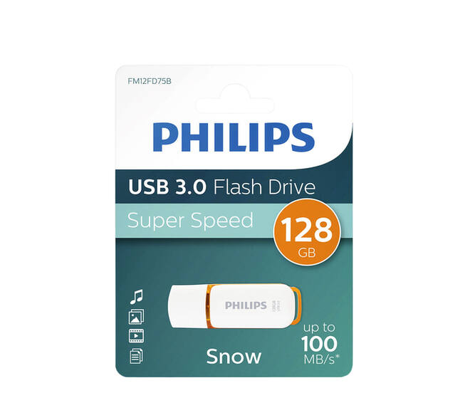 USB stick 3.0 Philips Snow USB-A 128GB oranje
