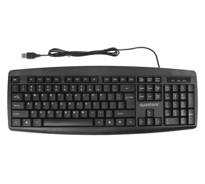 Toetsenbord Quantore QWERTY zwart
