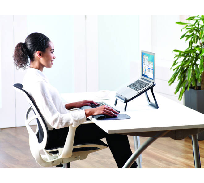 Laptopstandaard Fellowes I-Spire Quick Lift zwart