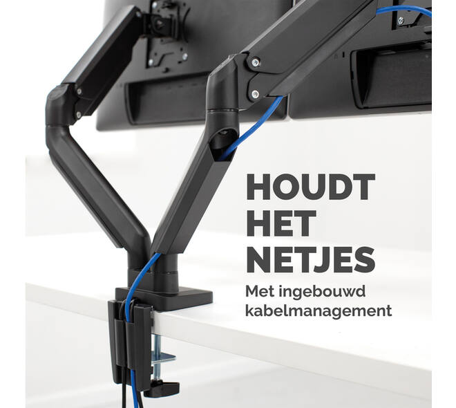 Monitorarm Fellowes Platinum Series dubbel horizontaal