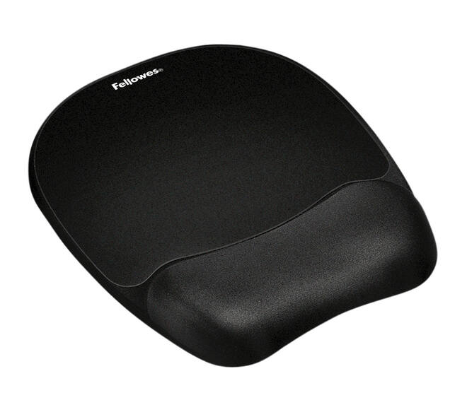 Muismat met polssteun Fellowes Memoryfoam zwart