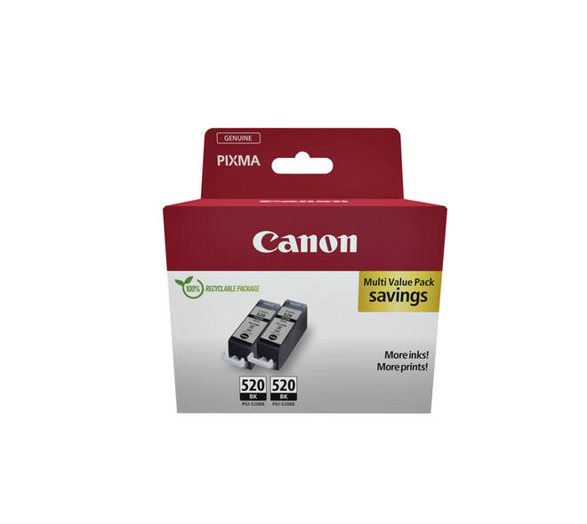 Inktcartridge Canon PGI-520 zwart 2x