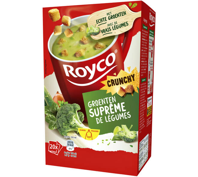 Soep Royco groenten surpreme met croutons 20 zakjes