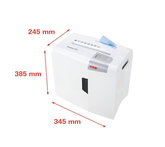 Papiervernietiger HSM shredstar S10 stroken 6mm