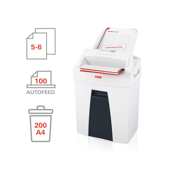 Papiervernietiger HSM Securio AF100 snippers 4x25mm