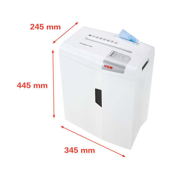 Papiervernietiger HSM shredstar X10 snippers 4.5x30mm