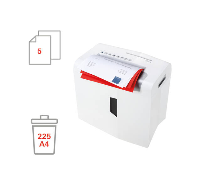 Papiervernietiger HSM shredstar X5 snippers 4.5x30mm