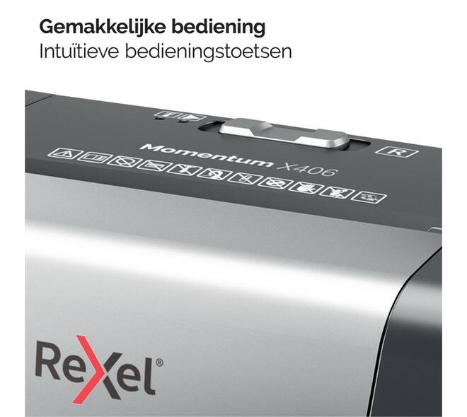 Papiervernietiger Rexel Momentum X406 snippers 4x28mm