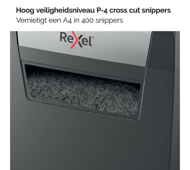 Papiervernietiger Rexel Momentum X406 snippers 4x28mm