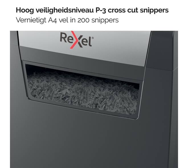 Papiervernietiger Rexel Momentum X308 snippers 5x42mm