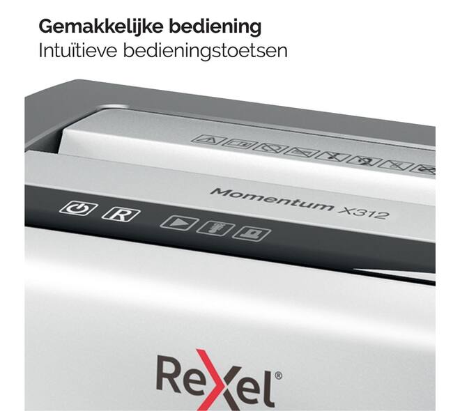 Papiervernietiger Rexel Momentum X312 snippers 5x42mm