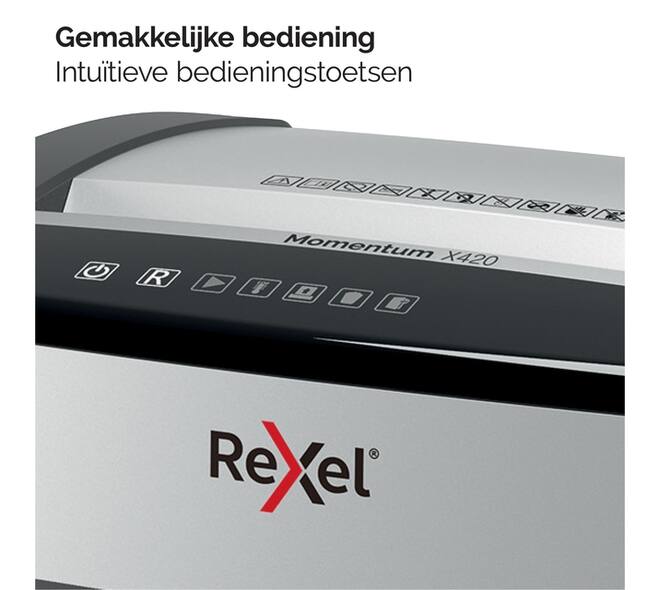 Papiervernietiger Rexel Momentum X420 snippers 4x40mm