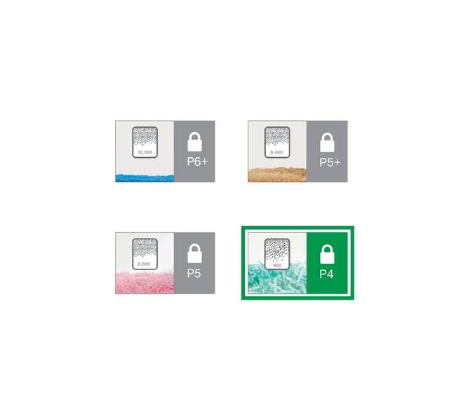 Papiervernietiger Leitz IQ Slim Home Office P4 snippers 4x28mm