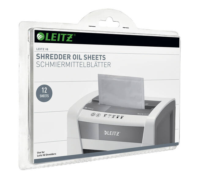 Olie voor papiervernietiger sheet Leitz IQ 12vel