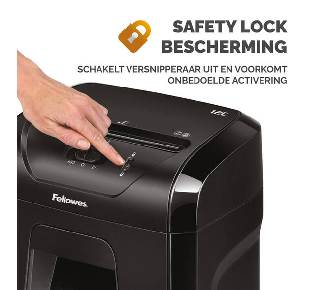 Papiervernietiger Fellowes Powershred 12C snippers 4x40mm