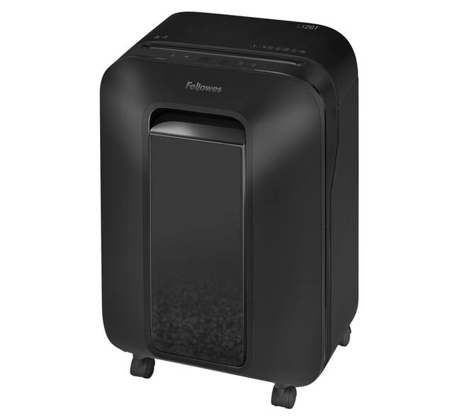 Papiervernietiger Fellowes Powershred LX201 snippers 2x12mm zwart