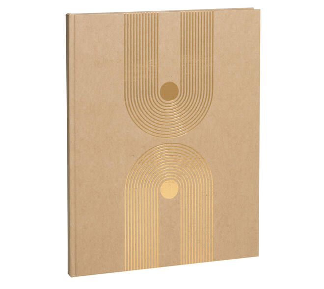 Gastenboek Exacompta Graphik 270x220mm blanco kraft