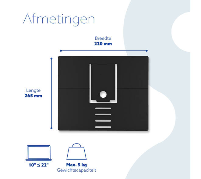 Laptopstandaard R-Go Riser Attachable