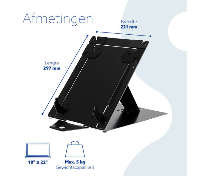Laptopstandaard R-Go Riser DUO