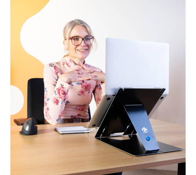 Laptopstandaard R-Go Riser DUO