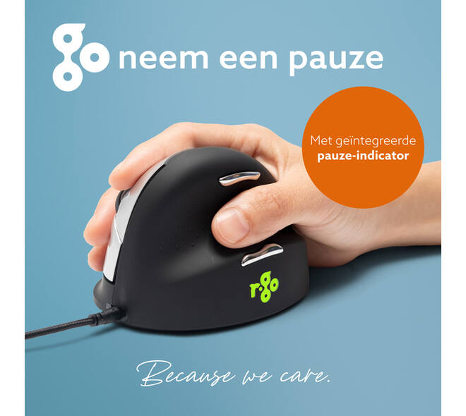 Muis R-Go Ergonomisch HE Break Draad Rechts L