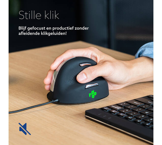 Muis R-Go Ergonomisch HE Break Draad Rechts L