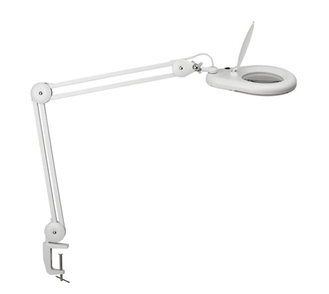 Loeplamp MAUL Viso LED tafelklem wit
