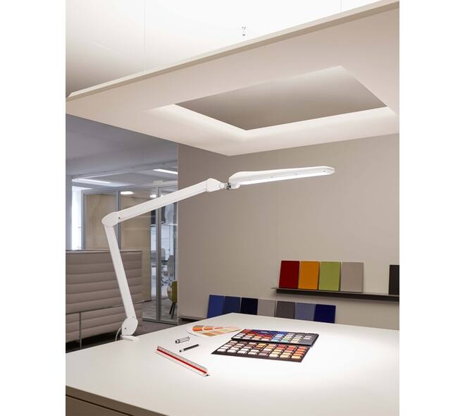 Werkpleklamp MAUL Craft LED tafelklem dimbaar wit